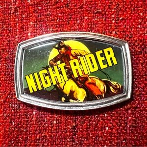 Vintage Classic Hardware Night Rider Belt Buckle rare